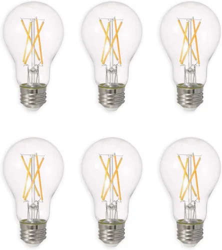 Ledvance Sylvania - Bombilla LED Truwave Serie Natural, equivalente a 60 W, eficiente 8 W A19, base media, regulable, 800 lúmenes, 2700 K, blanco 60