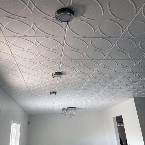 Miniatura 7 de A La Maison Ceilings R82 - Azulejos de techo de espuma con pegamento (256 pies cuadrados/caja), paquete de 96, color blanco liso blanco simple