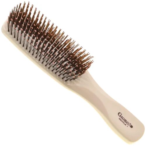 Miniatura 8 de Giorgio Cepillo desenredante suave para el cabello, cerdas de doble longitud para hombres, cabello fino y grueso, masajeador de cuero cabelludo