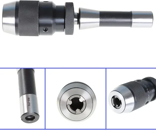 Miniatura 6 de kimllier Portabrocas autoapretables sin llave de 1/32-5/8 pulgadas Rango de sujeción de 0.005 pulgadas Precisión Portabrocas de alta resistencia
