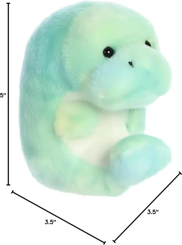 Miniatura 6 de Aurora Round Rolly Pet Myrtle Manatee - Adorables compañeros - Diversión sobre la marcha - Verde 5 pulgadas
