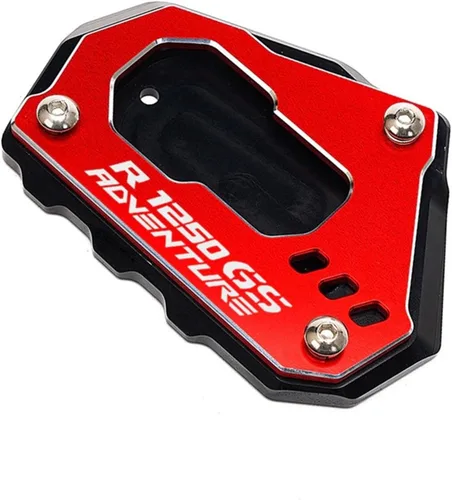 Almohadilla de extensión para soporte lateral de motocicleta, placa para BMW R1200GS R1250GS R 1200 1250 GS ADV 2021 (color : R1250GSADV rojo)
