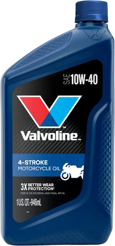 Valvoline Aceite de motor de motocicleta de 4 tiempos 10W-40, 1 cuarto de galón