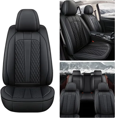 Miniatura 2 de Fundas de asiento de automóvil para Toyota RAV4 Hybrid 2016-2021, juego de fundas de asiento de automóvil de piel sintética para asientos delanteros