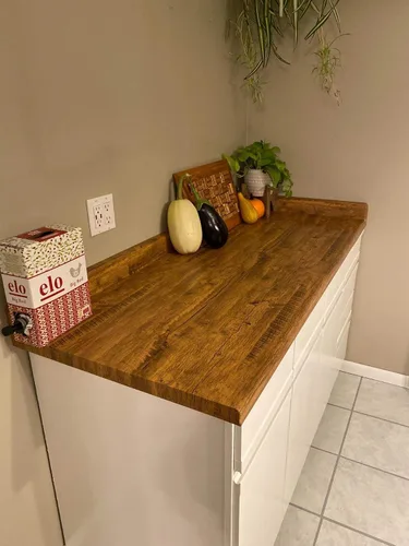 Miniatura 8 de EeeComing Papel tapiz de madera de 118" x 17.7" pulgadas, papel de contacto despegar y pegar, madera marrón, papel tapiz autoadhesivo de madera