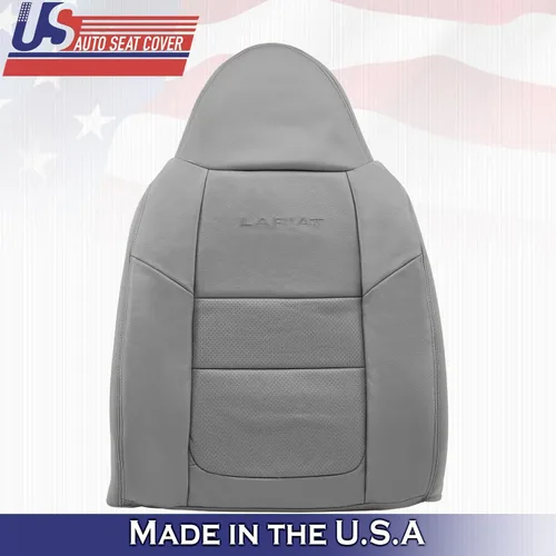 Miniatura 2 de 2001 para Ford F250 F350 Lariat Driver Top & Bottom Perforado Cuero Cubre Gris