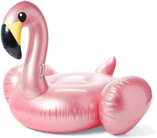 Jasonwell Flotador inflable gigante de flamenco para piscina con válvulas rápidas, flotador de verano para playa, piscina de descanso, balsa