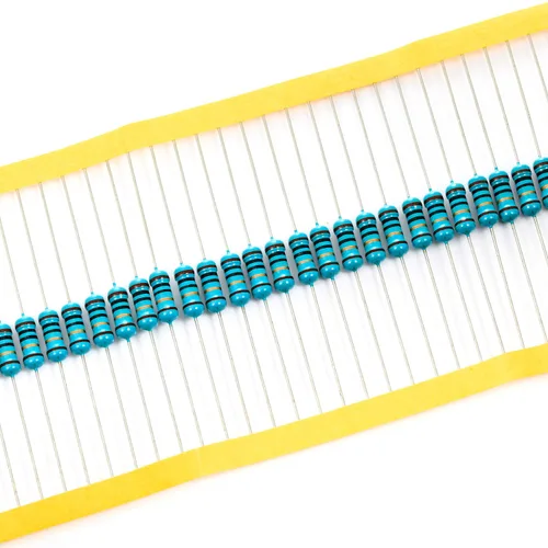Miniatura 4 de Chanzon 50 piezas 1 W 10 Ω ohm Resistencia de película metálica fija de tolerancia 0.01 ±1% 10R MF Resistencias de agujero pasante con limitación