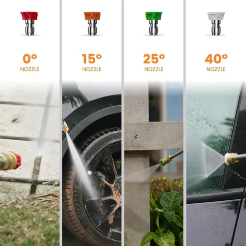 Miniatura 13 de Giraffe Tools Grandfalls - Lavadora a presión retráctil G20, 2500 PSI 2.2 GPM, lavadora a presión montada en la pared de 180°, retracción automática
