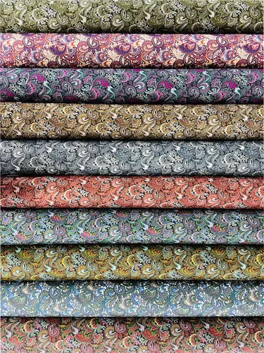 Miniatura 14 de LUMANSUO 50 piezas de tela de algodón de 12 x 12 pulgadas, retazos para acolchado, paquetes de tela de algodón para bricolaje, diseño floral