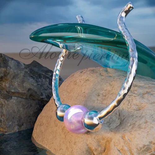 Miniatura 24 de Fake Opal Septum Rings