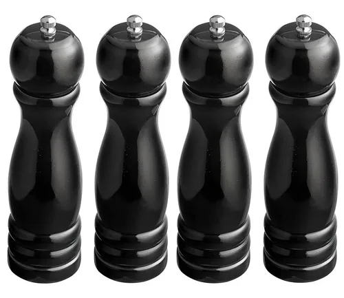 Miniatura 19 de OCS Parts Pro Series - Molinillo de pimienta de madera crema con molinillo ajustable, molinillo tradicional de sal o pimienta de 8 pulgadas