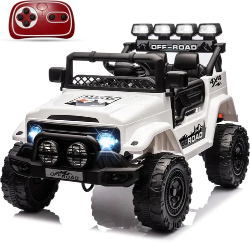 Miniatura 13 de GarveeLife Auto de paseo para niños de 12V, juguete para niños de 37 a 96 meses, camión eléctrico con velocidad máxima de 5 MPH, control remoto