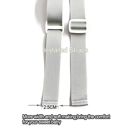 Miniatura 3 de ZARPMA Correas para silla alta, correa de arnés de repuesto universal para silla compatible con Tripp Trapp Stokke silla alta (gris)