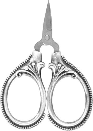 Miniatura 2 de Tijeras de costura de acero inoxidable Tijeras de costura de hilo portátil para bordado a sastre Tijeras de artesanía Cobre antiguo