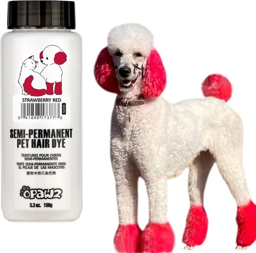 Miniatura 11 de OPAWZ Tinte para pelo de perro semipermanente, tinte para perros con pigmento de grado alimenticio, tinte para mascotas no tóxico para perros, gatos
