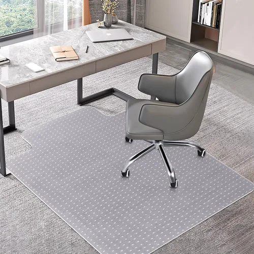 Miniatura 11 de Tapete para silla de oficina, tapete transparente para silla de escritorio de computadora para suelos de moqueta bajos, protector de alfombra grueso
