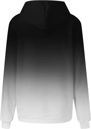 Miniatura 12 de Ceboyel Sudaderas de gran tamaño para mujer, teñido anudado, manga larga, sudaderas con capucha, ajuste holgado, ropa de moda para adolescentes