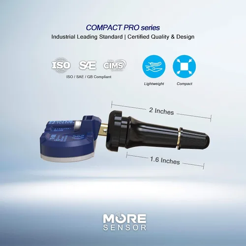 Miniatura 5 de MORESENSOR Compact PRO Series - Sensor de presión de neumáticos TPMS de 433 MHz Preprogramado para modelos seleccionados de más de 30 marcas