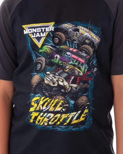 Miniatura 2 de INTIMO Monster Jam Pirate's Curse MAX-D Grave Digger Monster Truck - Conjunto de pijama para niño