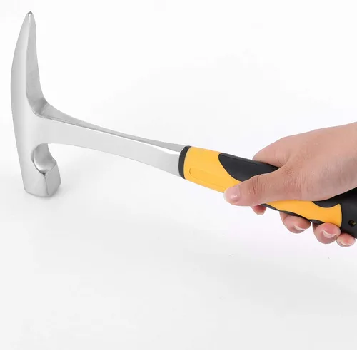 Miniatura 5 de 2 martillos de 32 onzas y 12 pulgadas, martillo de geología con punta puntiaguda y mango deslizante, martillo de mampostería para estudio geológico