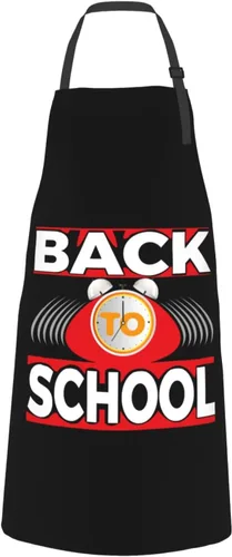 Miniatura 8 de Back To School Aprons for Men Women with Pockets Apron Adjustable Water and Oil Resistant Aprons for Cooking Kitchen Gardening Chef Apron