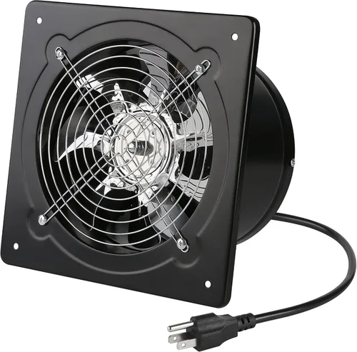 Nalle Ventilador de escape de 6 pulgadas, 40 W, 298 CFM, instalación a través de la pared, ventilador de ventilación de 110 V, ventilador de humo