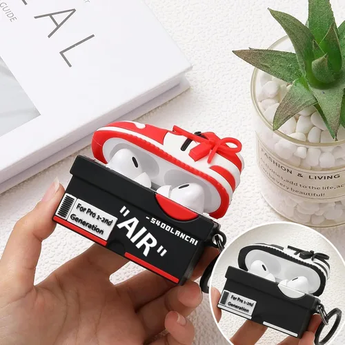 Miniatura 3 de Gedicht Funda para Apple AirPods Pro de 2ª generación, bonita caja de zapatos de dibujos animados, fundas protectoras de silicona suave para AirPods