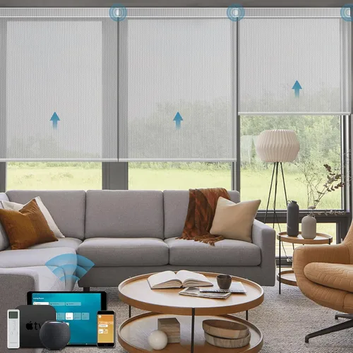 Miniatura 43 de Cortinas enrollables inteligentes de filtrado de luz motorizadas compatibles con HomeKit, persianas inteligentes para ventanas con 1% de apertura