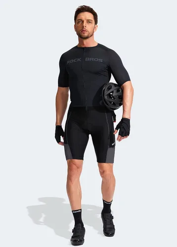 Miniatura 6 de Bikewa Pantalones cortos de ciclismo para hombre con acolchado 3D para ciclismo de carretera, ciclismo de montaña, ciclismo UPF 50+, bolsillos