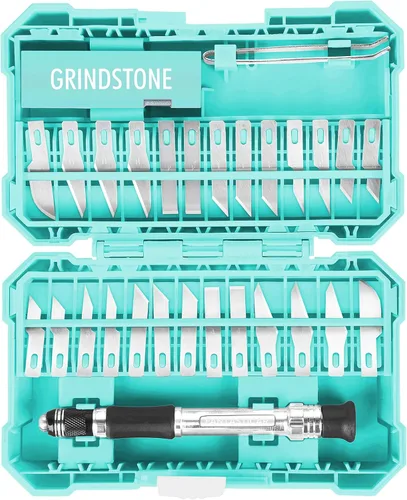 FantastiCAR Juego de 29 cuchillos para manualidades, cortador de precisión para trabajos artísticos, álbumes de recortes, plantillas, modelado de
