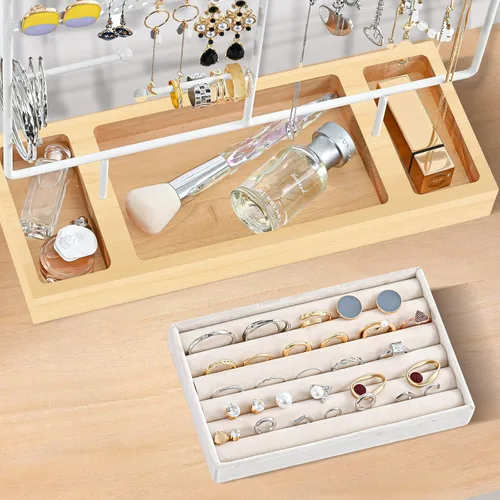 Miniatura 2 de ProCase - Soporte Organizador de Joyas con Soporte para Pendientes, Organizador de 6 Niveles con Forma de Árbol, Estante para Collares, Torre