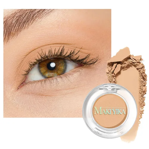 Miniatura 33 de MAKI YIKA Paleta de sombra de ojos blanca mate para mujer, sombra de ojos en polvo blanco pigmentado para ojos marrones, paleta de maquillaje