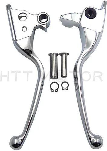 Miniatura 5 de MT241-026-CD Piezas de freno de mano de embrague cromado Compatible con modelos Harley 2008-2013 Touring y Trike 2014 y posteriores FLHR y FLHRC