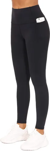 Miniatura 2 de The GYM People - Leggings de entrenamiento con control de abdomen y bolsillos pantalones de yoga atléticos de cintura alta para mujeres que corren