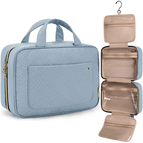 Miniatura 16 de Bolsa de viaje con gancho para colgar, resistente al agua, organizador de cosméticos, bolsa de viaje para accesorios, champú, contenedor