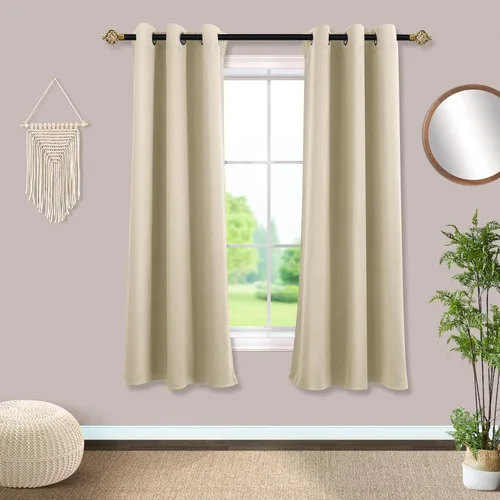 Miniatura 83 de Mrs.Naturall Cortinas Azul Real para Dormitorio, Cortinas Opacas Cortas Medianas Azul Cobalto para Cocina Decoración de Habitación de Adolescentes
