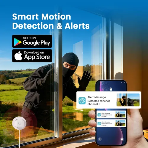 Miniatura 2 de Cámara de seguridad de ventana 2K, monitoreo doméstico interior de 3MP, Wi-Fi 2.4GHz/5GHz, visión nocturna a todo color, detección de personas