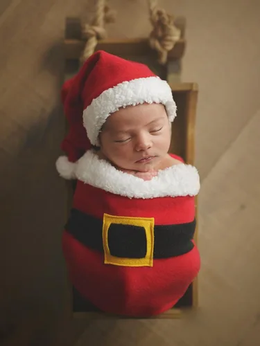 Miniatura 2 de Ropa de Navidad para recién nacido, accesorios para sesión de fotos, ropa de ganchillo, pantalones de sombrero rojo de Papá Noel, accesorios
