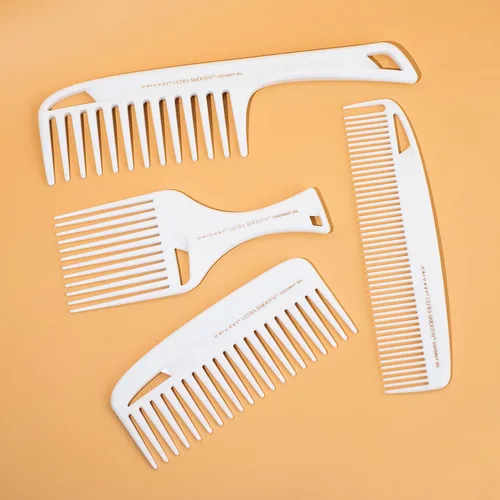 Miniatura 7 de Cricket Peine Ultra Suave de Coco para Cabello - Infundido con Aceite de Coco y Queratina para Brillo y Volumen Sin Encrespamiento, Ideal