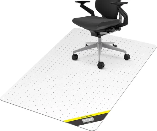 Miniatura 13 de Vicwe Tapete para Silla de Oficina para Alfombra, Paquete de 2, 32'' x 55'' Tapete para Silla de Escritorio de Computadora para Pisos Alfombrados