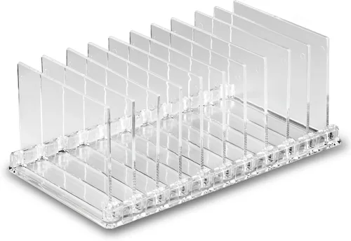 Miniatura 4 de Organizador de maquillaje de Alegory acrílico Paleta con divisores extraíbles 10 espacios se ajusta a todos los tamaños Paleta
