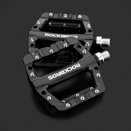 Miniatura 9 de ROCKBROS Pedales MTB Pedales de bicicleta de montaña Pedales de plataforma de bicicleta de fibra de nailon ligero para BMX MTB 9/16