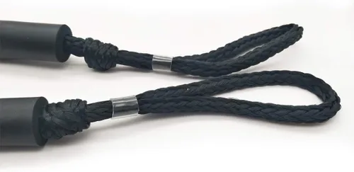 Miniatura 4 de Cuerda de amarre para barco de 4 pies, color negro, paquete de 4