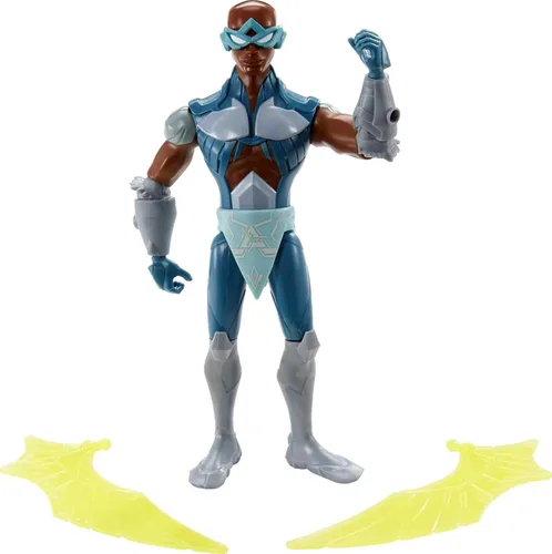 Masters of the Universe He-Man and The Stratos - Figura grande con accesorio inspirado en la serie animada Motu Netflix, juguete coleccionable de