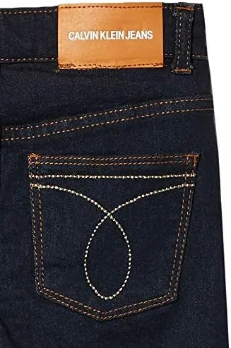 Miniatura 3 de Calvin Klein Pantalones cortos de mezclilla elásticos para niñas