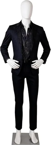 Miniatura 9 de Kinfant Maniquí de cuerpo completo para mujer, soporte de maniquí desmontable de 6 pies con base de metal, modelo de vestido ajustable para tienda