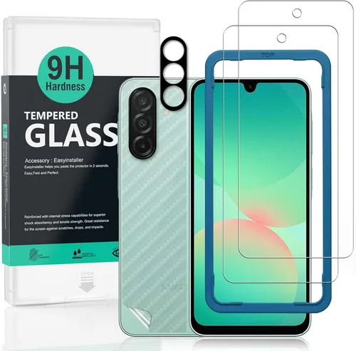 Miniatura 7 de Ibywind Protector de pantalla para SamSung Galaxy A22 5G (6.6 pulgadas), con 2 piezas de vidrio templado, 1 protector de lente de cámara, 1 película