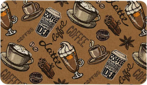 Miniatura 42 de Mloabuc® Tapete decorativo de flores, tapetes de cocina de arpillera de arpillera para mujer, accesorios de cocina para exteriores, 17 x 30 pulgadas