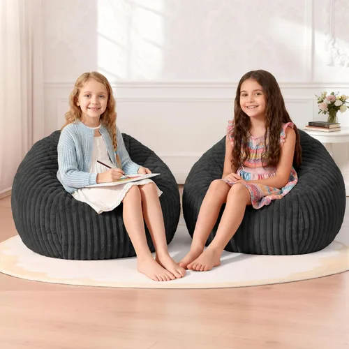 Miniatura 38 de Homguava Puf de 3 pies, puf grande de 3 pies, puf grande de 3 pies, puf grande para adultos con relleno de espuma viscoelástica, cómodos puf suave